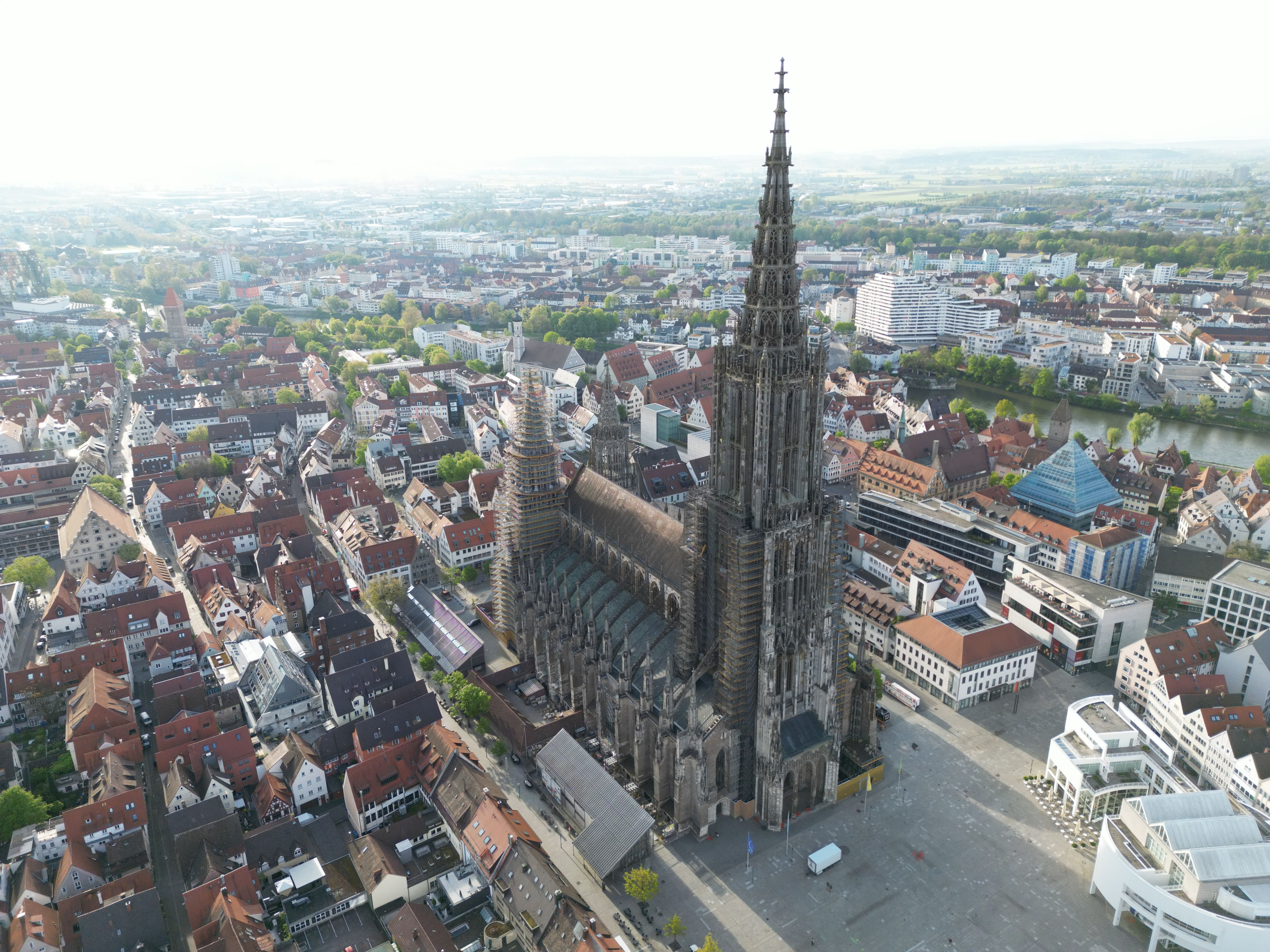 Luftaufnahme Ulmer Münster, Foto: Aaron Weisser
